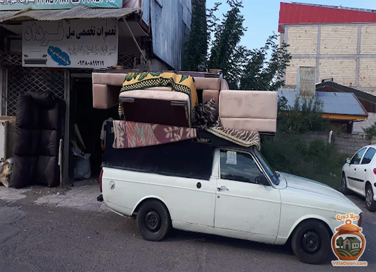 تعمیرات تخصصی مبل در رشت توسط فرداد: روکش‌گیری، تعمیر اسفنج و چوب با کیفیت عالی و تضمین رضایت. مبلمان کهنه شما را نو می‌کنیم