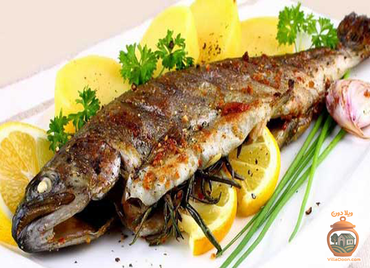 ماهی فیویج یک غذای دریایی محلی گیلان است که با ماهی سفید پر شده از مخلوط گردو، رب انار و سبزیجات معطر در فر پخته می‌شود. این غذای لذیذ مخصوص بندر انزلی برای ناهار، شام و افطار مناسب است. 